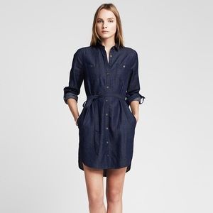 Banana Republic Chambray Pocket Shirt Dress *EUC*